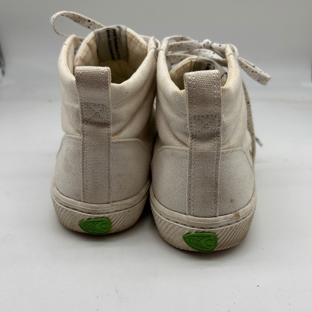 Cariuma OCA High Off-White Canvas Sneakers‎ 100303W01W Womens 9 Mens 7.5 - Picture 4 of 8